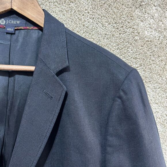 J. Crew Blazer Suit Jacket Men's 42R Blue Three Button Single Breasted Notch - Picture 5 of 12